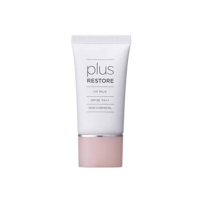プラスリストア UVミルク 30g SPF30 PA++ プラスリストア UVミルク｜ノンケミカル日焼け止め SPF30 PA++｜敏感肌