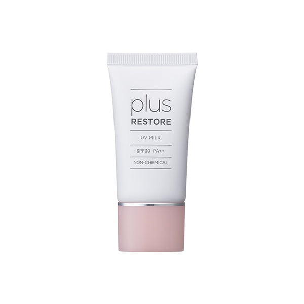 プラスリストア UVミルク｜ノンケミカル日焼け止め SPF30 PA++｜敏感肌